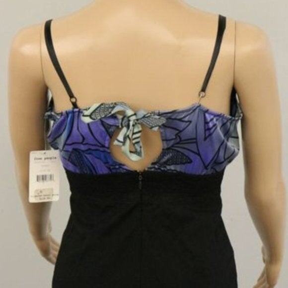 Free People Abstract Spaghetti Strap Mini Dress XS Vintage - Picture 3 of 8